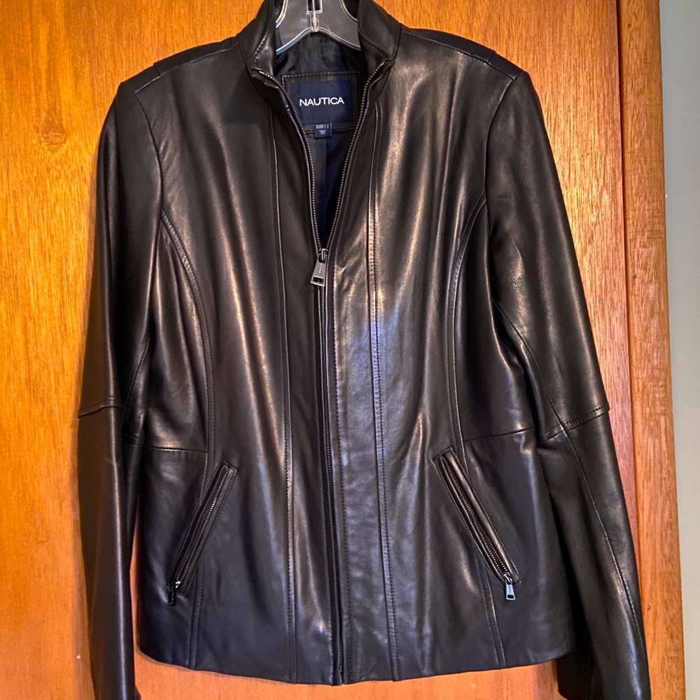 Nautica women’s leather jacket